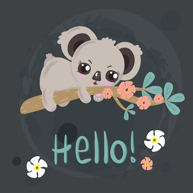 Vector bebe koala