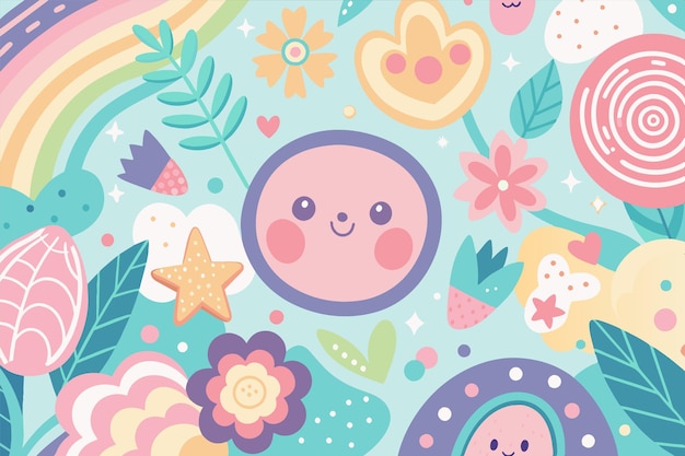 un bebé en un mundo azul y rosa con un fondo azul