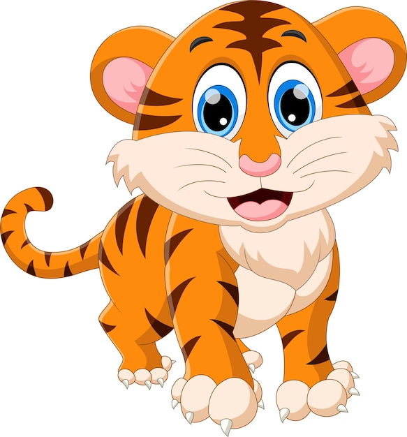 el bebé tigre de dibujos animados