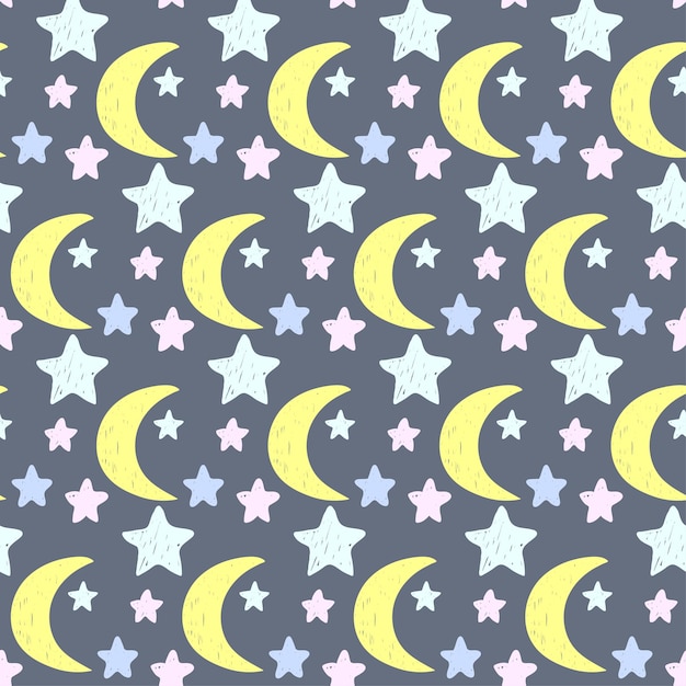 Bebé vivero luna tela gráfico de fondo transparente