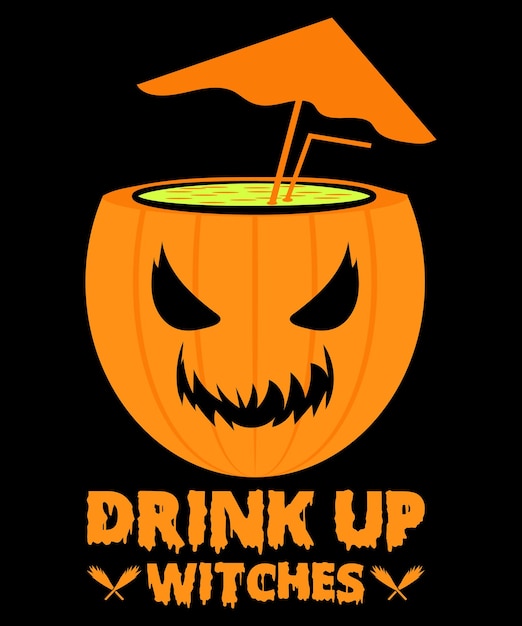 Beber diseño de camiseta de halloween