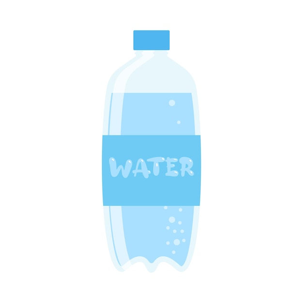 Beber más agua Mantenerse hidratado Vidrio Concepto de cero residuos de plástico Varias botellas frasco de vidrio Ilustración vectorial de moda linda Bebida fría de verano