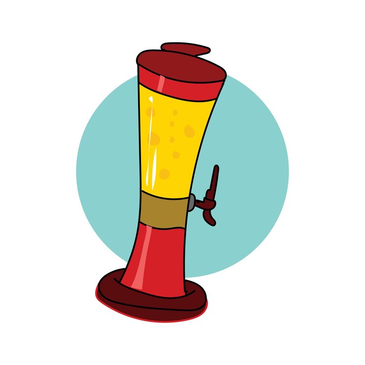Vector bebida alcohólica de diseño vectorial de cerveza o licor