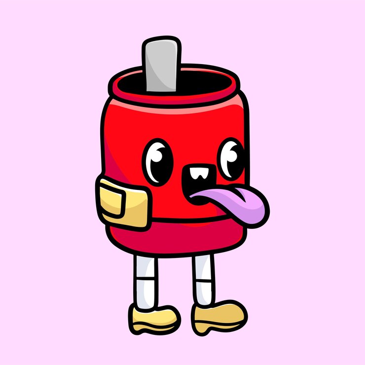 Vector bebida botella dibujos animados mascota vector diseño plano linda sonrisa