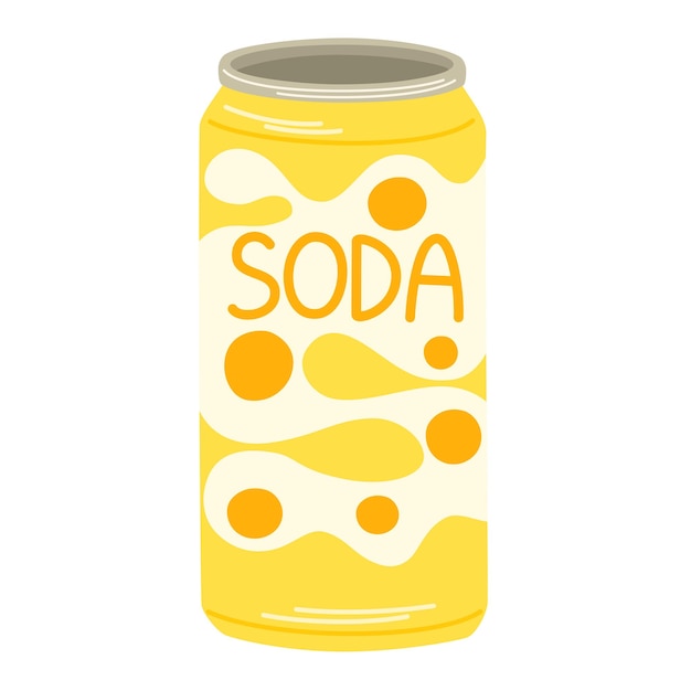 Bebida gaseosa en lata de aluminio Bebida fría de limonada de verano