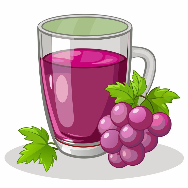 Vector bebida de jugo de uva ilustración artística vectorial