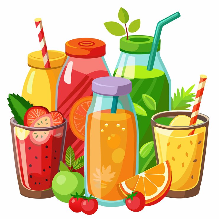 Vector bebidas frías y refrescantes