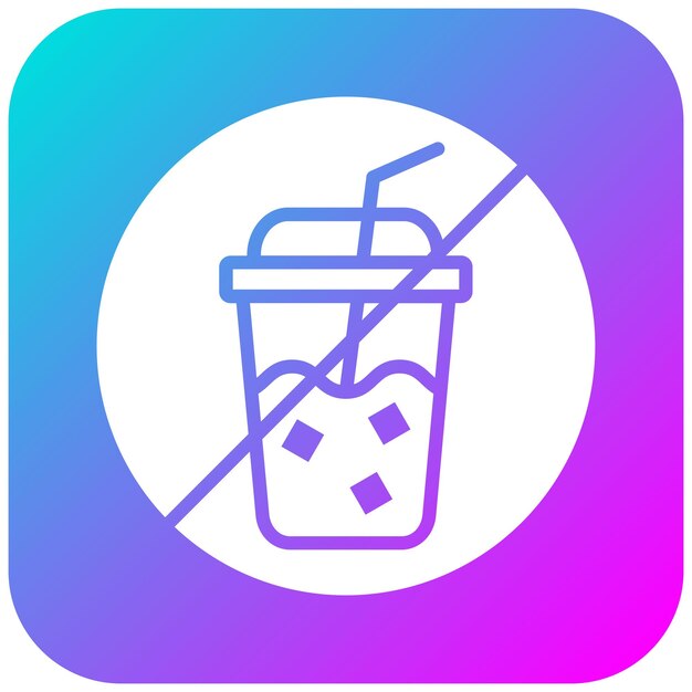 Bebidas no permitidas icono vectorial Se puede usar para el conjunto de iconos de bolos