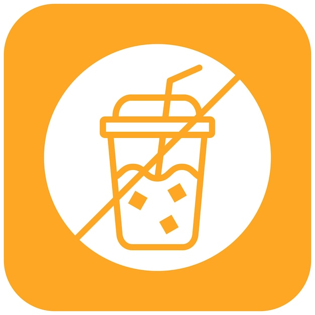Bebidas no permitidas icono vectorial Se puede usar para el conjunto de iconos de bolos