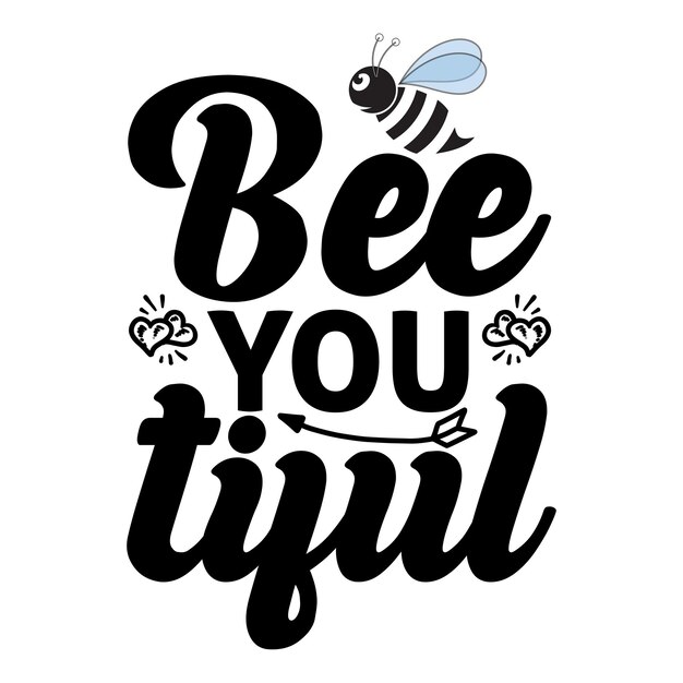 Bee Svg Design Diseño de sublimación de abeja Diseño vectorial