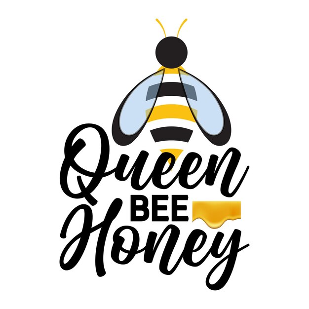 Bee Svg Design Diseño de sublimación de abeja Diseño vectorial