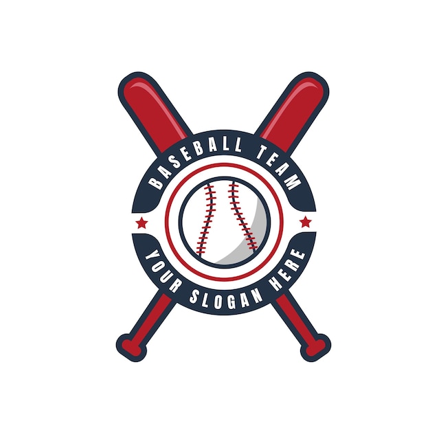 Béisbol deporte club icono softbol equipo vector insignia