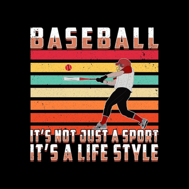 El béisbol no es solo un deporte, es un diseño de camiseta de estilo de vida.