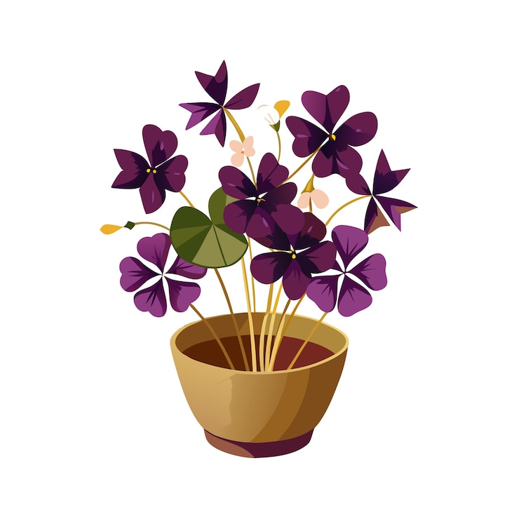 Vector bella ilustración vectorial realista de un árbol de planta de interior aislado sobre un fondo blanco
