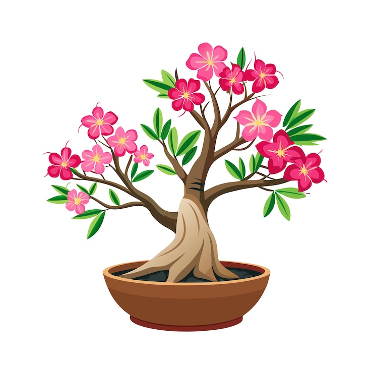 Vector bella ilustración vectorial realista de un árbol de planta de interior aislado sobre un fondo blanco