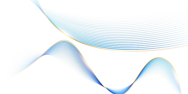 Bellas líneas azules abstractas de fondo Ilustración vectorial