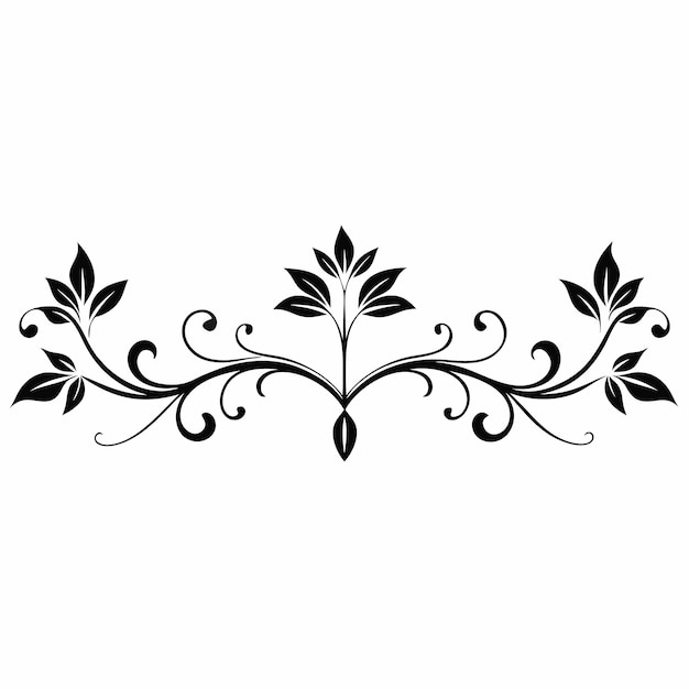 Bellas viñetas florecidas, pergamino giratorio, certificado caligráfico, diseño vectorial floral elegante