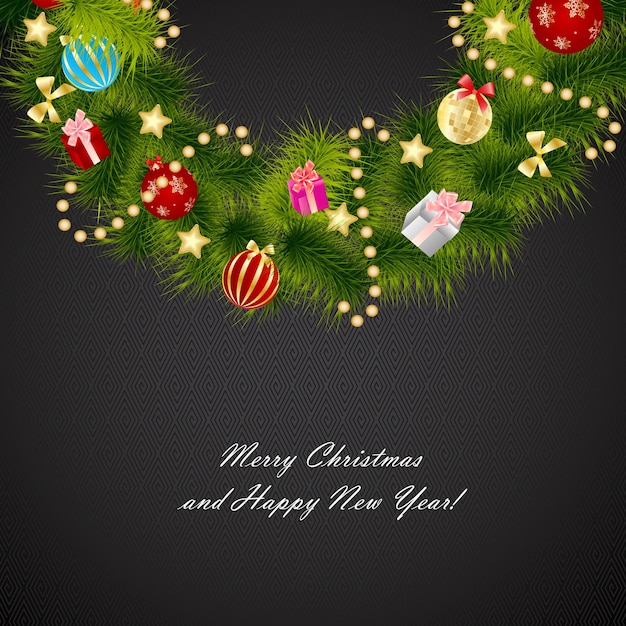 Belleza abstracta fondo de Navidad y año nuevo. Ilustración de vector. EPS10