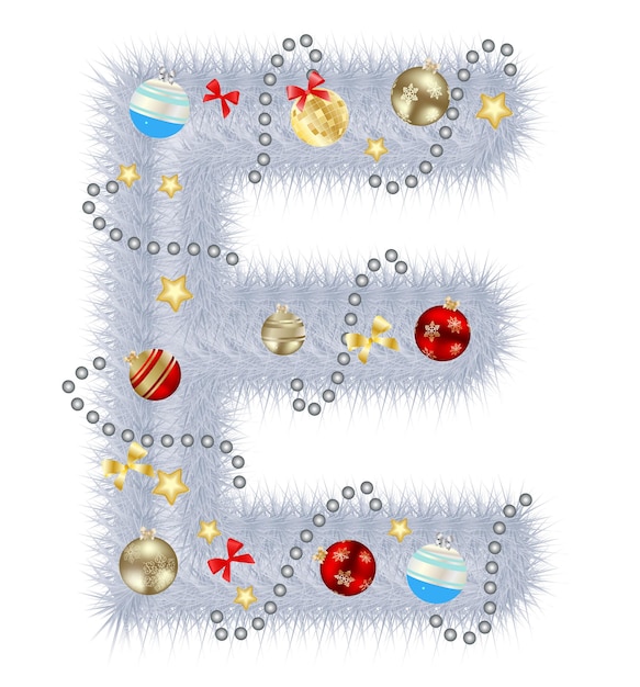 Belleza abstracta Navidad y año nuevo abc. ilustración vectorial.