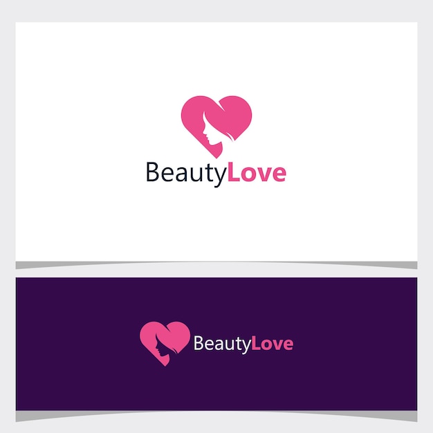 Belleza amor logo icono vector aislado