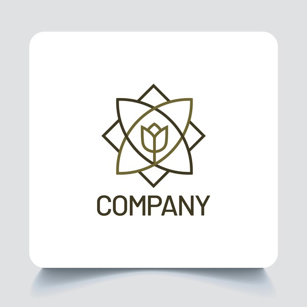 Belleza botánica y elegancia y lujo femenino premium Logo creativo sencillo impresionante logotipo