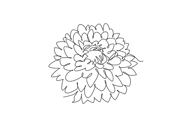 belleza fresca dahlia para el logotipo del jardín