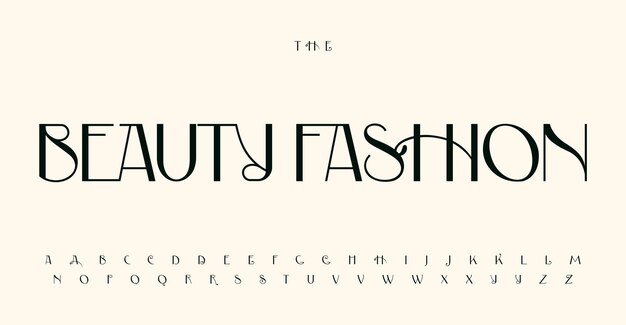 Belleza fuente de moda elegante alfabeto femenino ingenuo letras refinadas con cola para sofisticado
