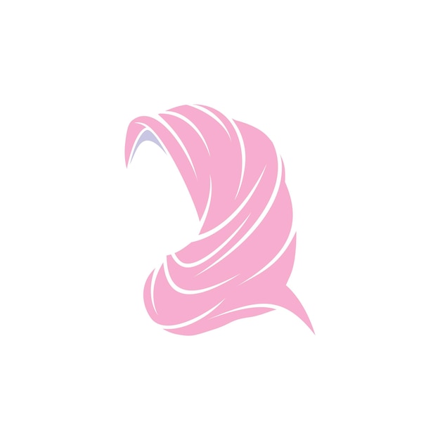 Belleza hijab logo diseños vector muslimah moda logo plantilla