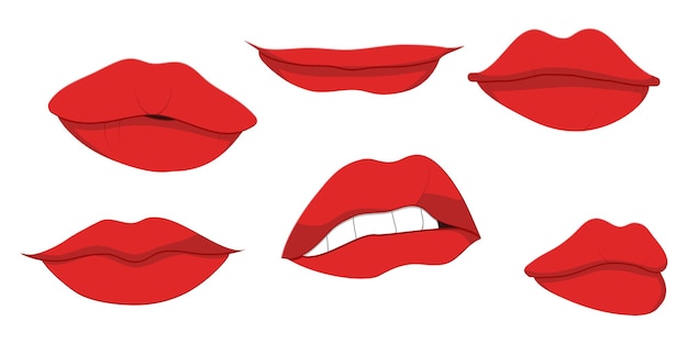 La belleza de los labios de Doodle