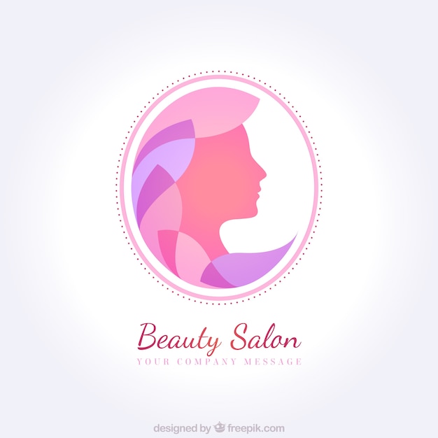 Vector belleza logo salón