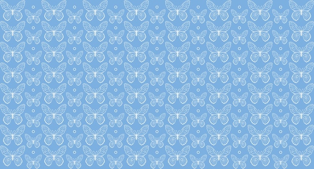 belleza mariposa fondo línea arte patrón diseño vector