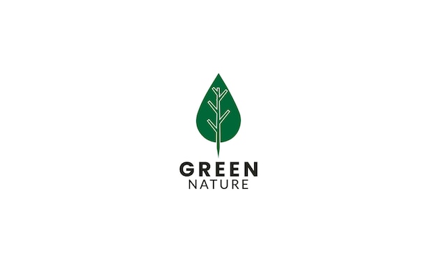 belleza de la naturaleza garabateo emblema de la hoja orgánica