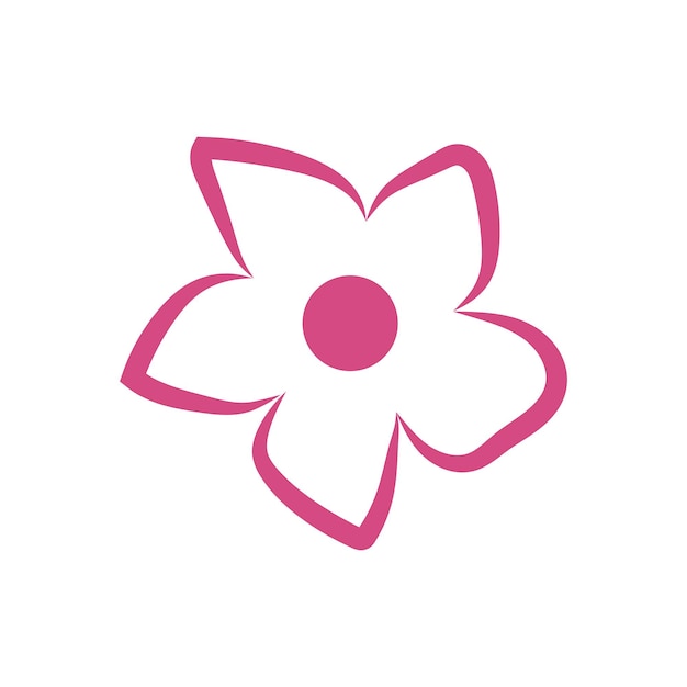 Belleza plumeria icono flores diseño ilustración símbolo