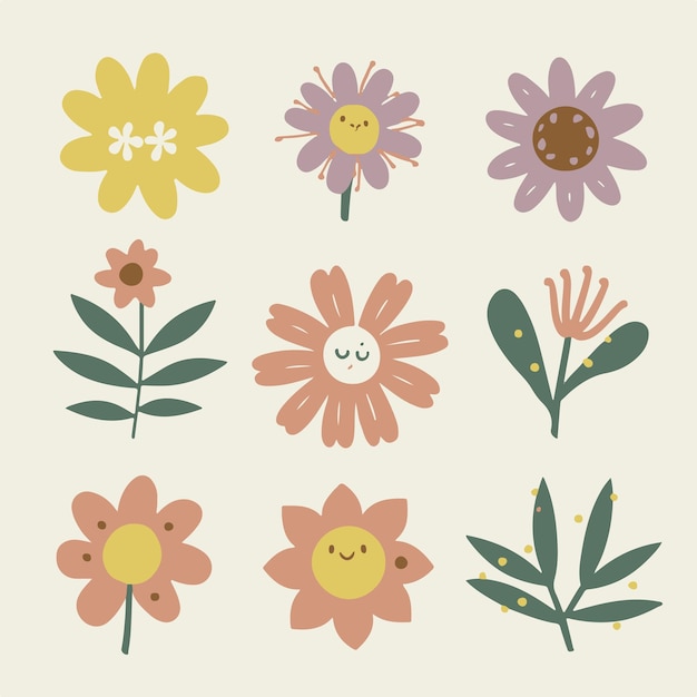 La belleza de las ramas, las dulces flores adornadas con hojas