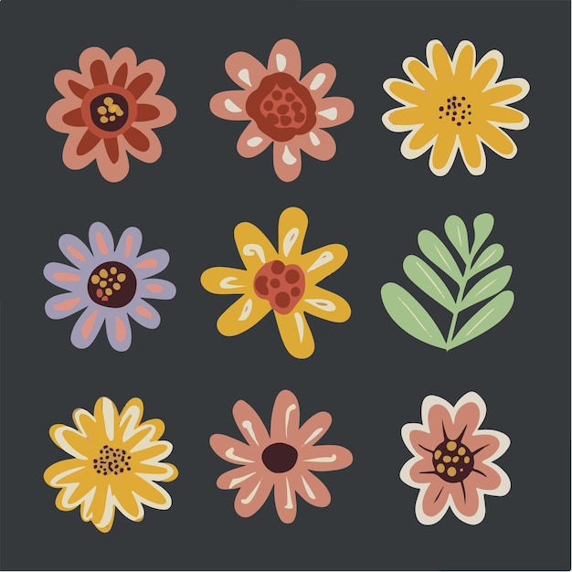 La belleza de las ramas, las dulces flores adornadas con hojas