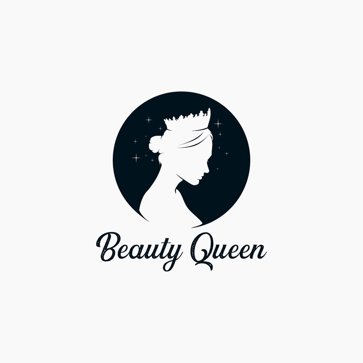 Belleza y spa Queen Logo vector simple inspiración