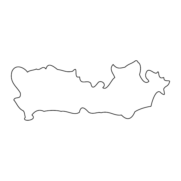 Berkshire mapa condado administrativo de Inglaterra ilustración vectorial