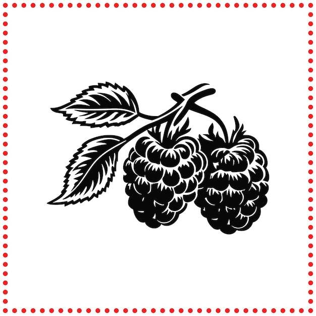 Berry Bliss La silueta perfecta de frambuesa para diseños creativos y culinarios