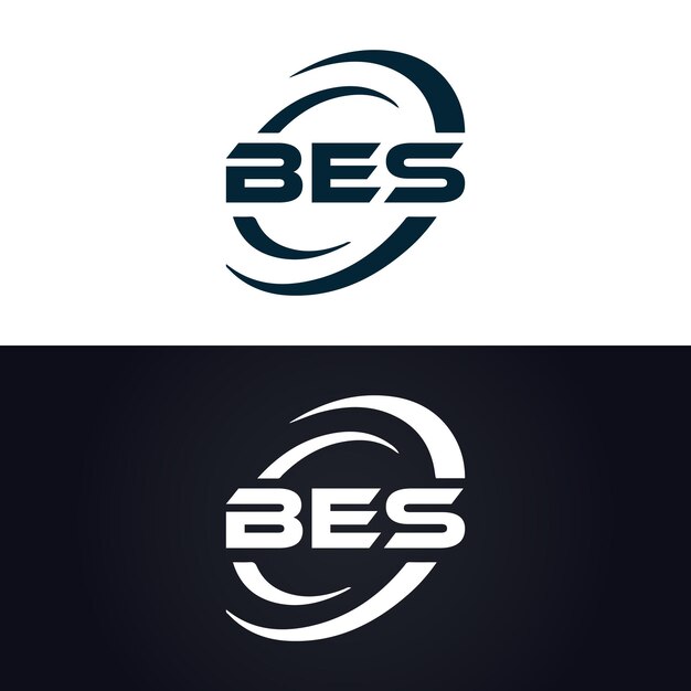 BES logotipo B E S diseño BES letra blanca BES B E S letra logotipo diseño B E S carta logotipo en