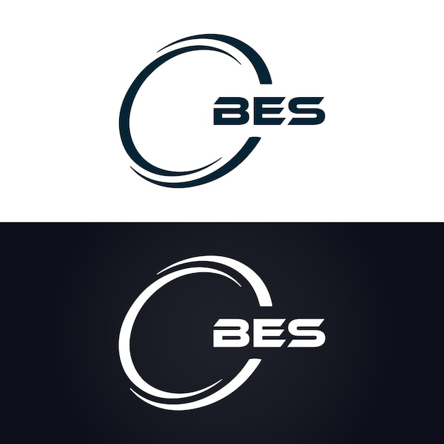 BES logotipo B E S diseño BES letra blanca BES B E S letra logotipo diseño B E S carta logotipo en