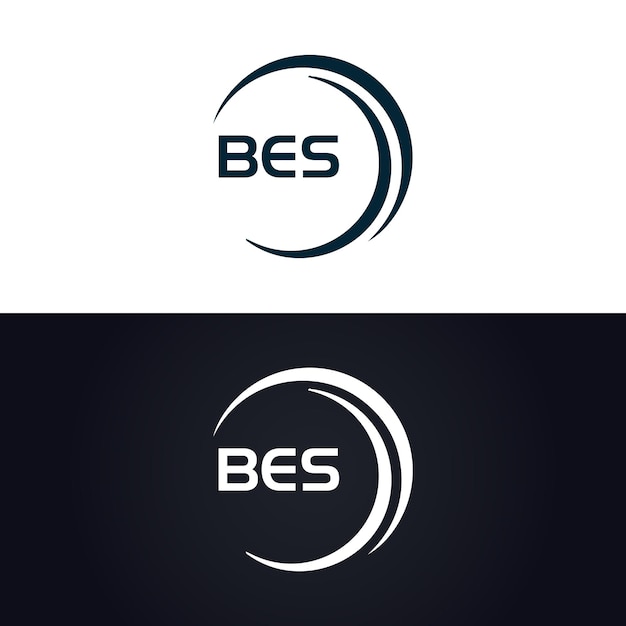BES logotipo B E S diseño BES letra blanca BES B E S letra logotipo diseño B E S carta logotipo en