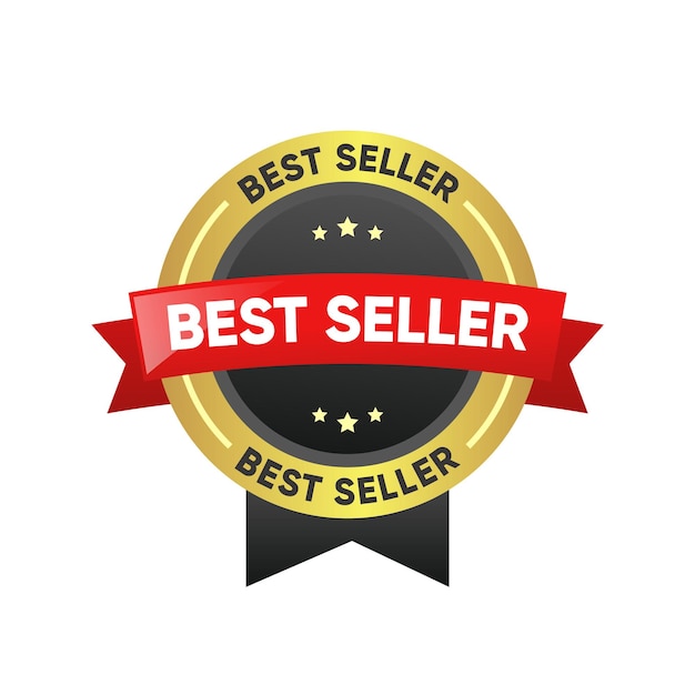 Best Seller Estampilla de cinta Diseño vectorial de letreros más vendidos