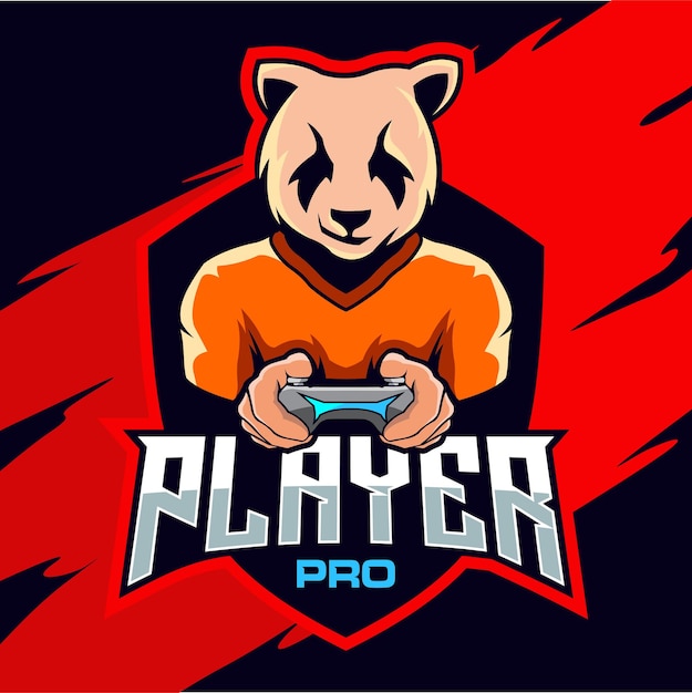 Bestia panda 10 mascota esport logo