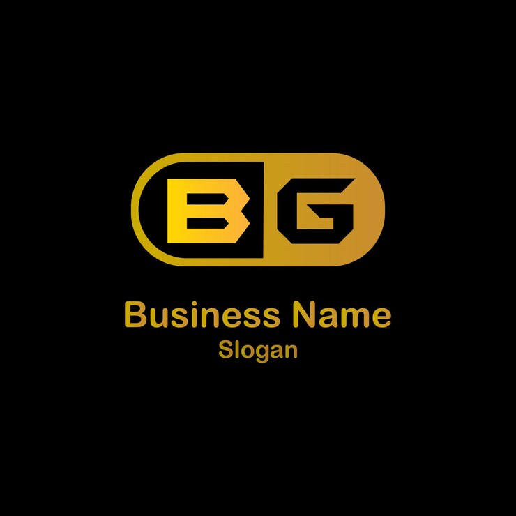 Vector bg204 diseño del logotipo de la letra bg