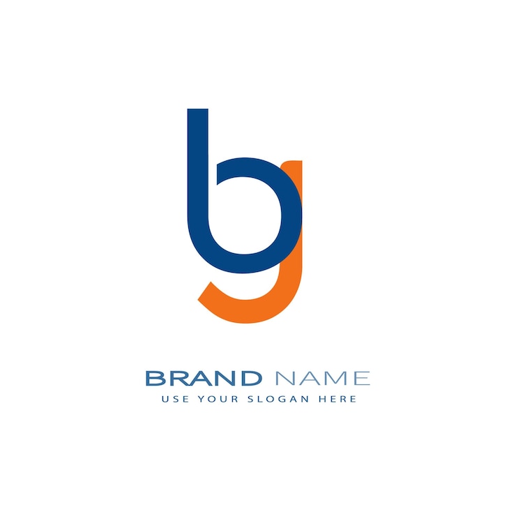 Vector bg210 letra bg diseño del logotipo