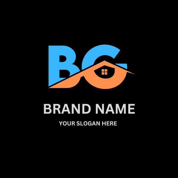 BG223 Diseño del logotipo de la letra BG
