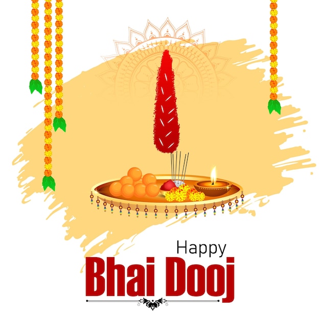 Bhai Dooj es un festival hindú que celebra el vínculo entre hermanos y hermanas.