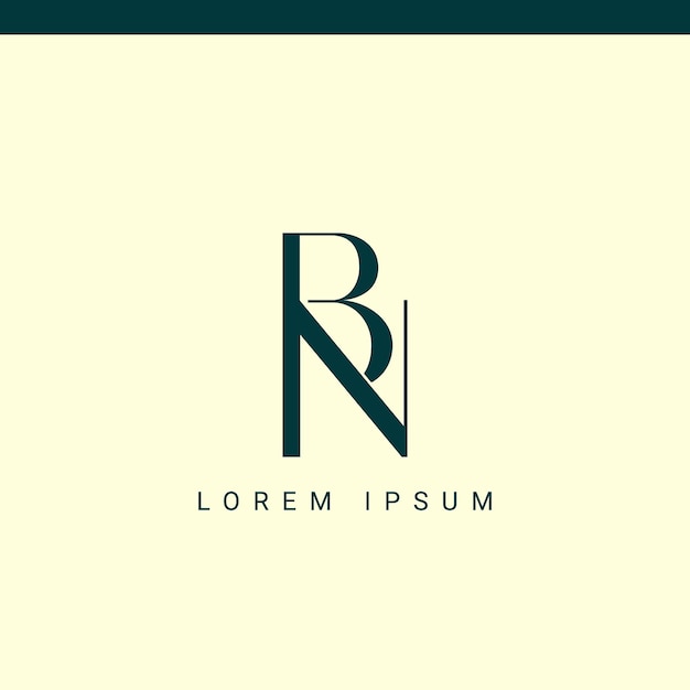 Bi monograma Bi boda inicial Bi logotipo de la compañía Bi icono de negocio signo corporativo con variación