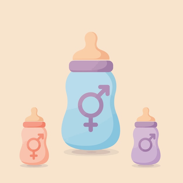 Biberones para bebés con inclusión de género