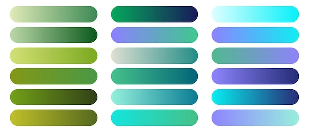 una biblioteca de color verde con gradiente establecido